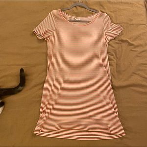 Madewell striped ribbed dress